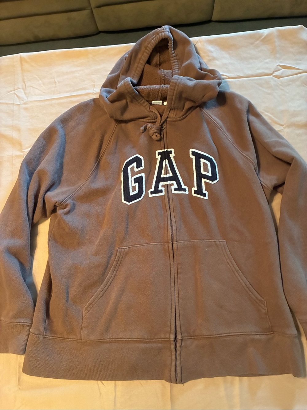 GAP Women’s Taupe Brown Hooded Zip-Up Jacket